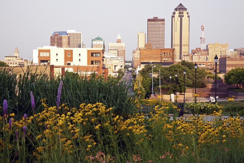 Des Moines plays host to a population of roughly 200,000.